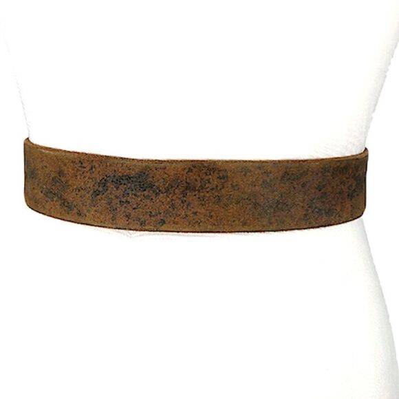 Women’s Vintage Leather Artisanal Belt sz 38 main image 6